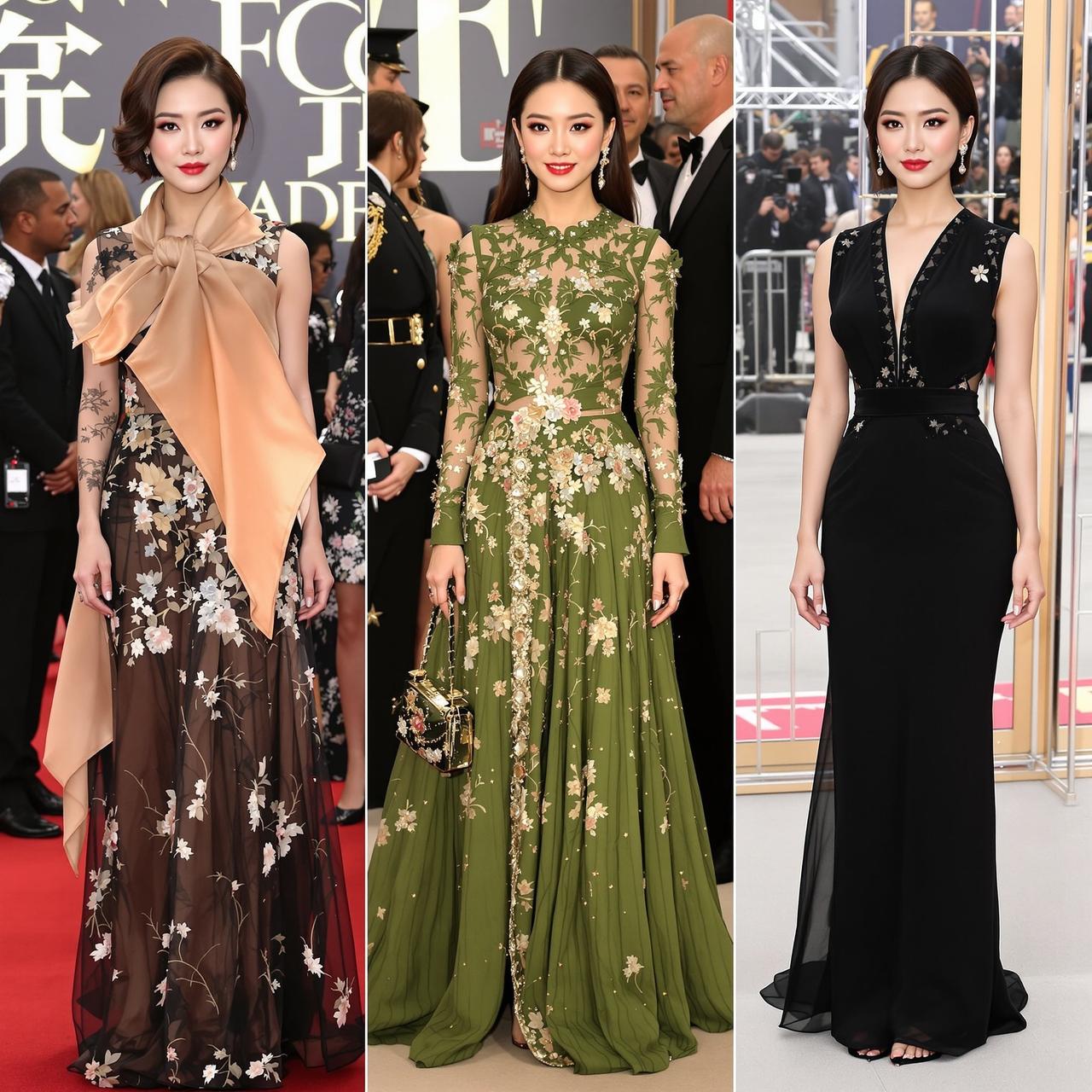 爆料网 - 某女星红毯造型全记录：从翻车到封神
